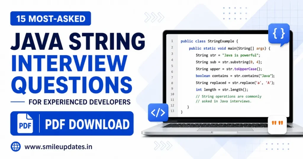 Java String interview questions