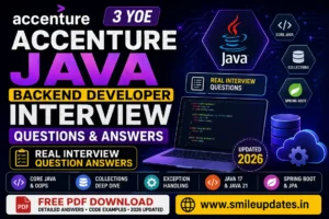 Accenture Java Backend Developer Interview Questions