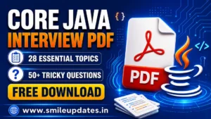 Core Java interview notes PDF