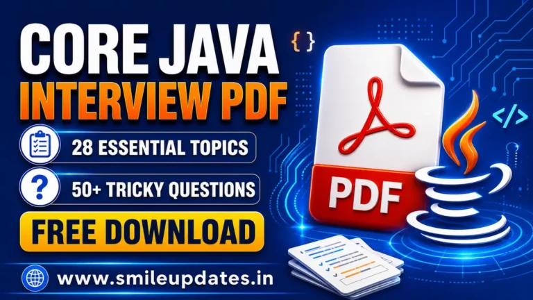 Core Java Interview Notes PDF: 28 Topics & 130+ Tricky Questions