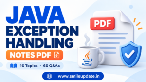 Java exception handling notes
